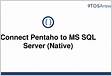Pentaho cant connect to sql server Native
